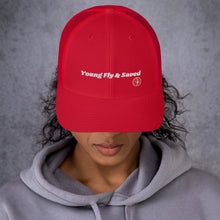 Load image into Gallery viewer, Young Fly &amp; Saved Trucker Cap
