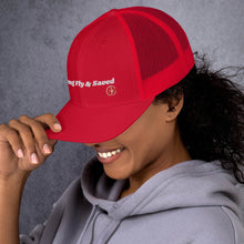 Load image into Gallery viewer, Young Fly &amp; Saved Trucker Cap
