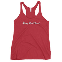 Load image into Gallery viewer, Young Fly &amp; Saved Women&#39;s Racerback Tank
